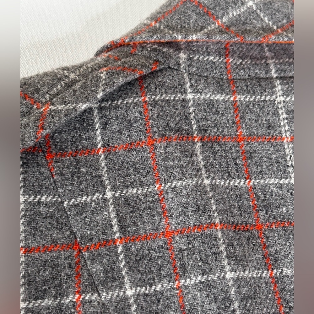 RAG & BONE Cotton Wool Blazer grey plaid size 2 Small - Picture 10 of 16